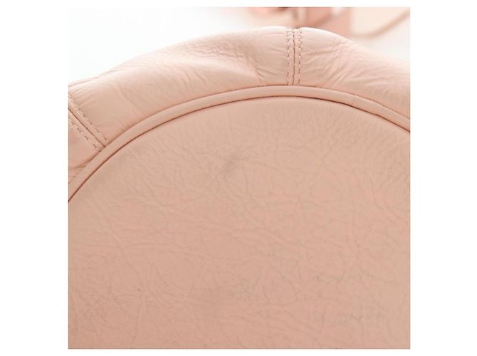 Borsa BALENCIAGA Classic Mini Pompon in pelle 2way Rosa 246438 Auth 197200V - vista 6