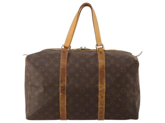 LOUIS VUITTON Monogram Sac Souple 45 Boston Bag M41624 LV Auth BA15132 Monogramma - vista 13