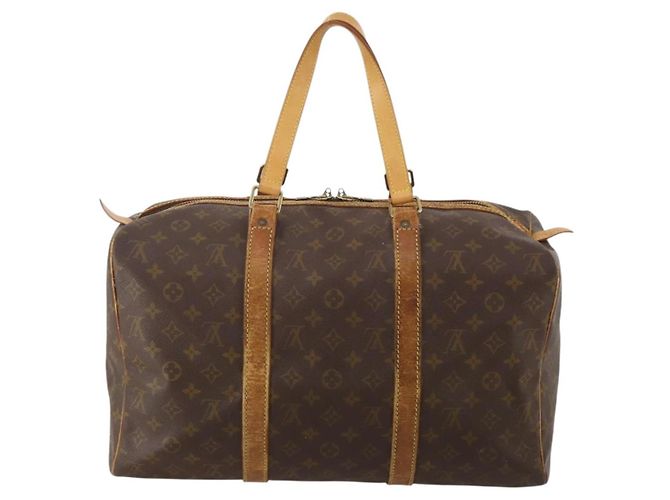 LOUIS VUITTON Monogram Sac Souple 45 Boston Bag M41624 LV Auth BA15132 Monogramma - vista 2