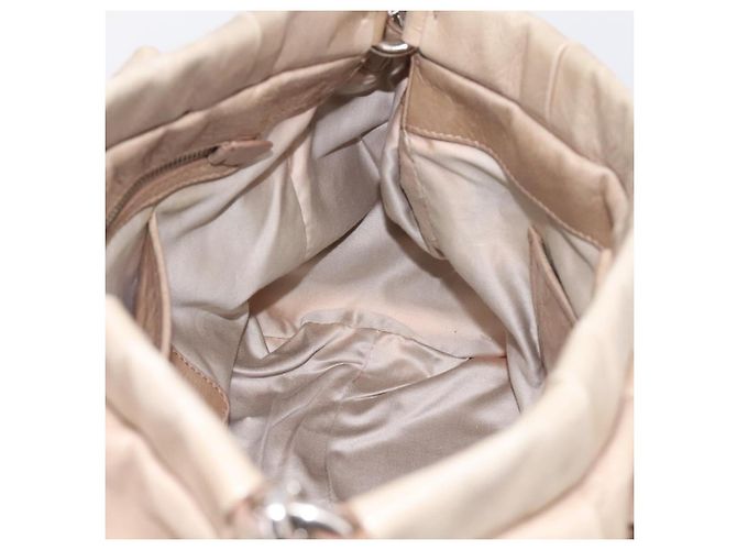 Sac à main Miu Miu en cuir 2way Beige Silver Auth yk20829M - vue 19