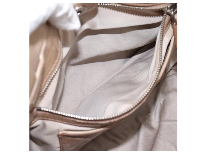 Sac à main Miu Miu en cuir 2way Beige Silver Auth yk20829M - vue 22