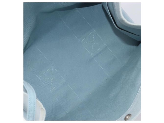 Hermès HERMES Bora Bora PM Handtasche Canvas Hellblau Silber Auth 196916A - Ansicht 10