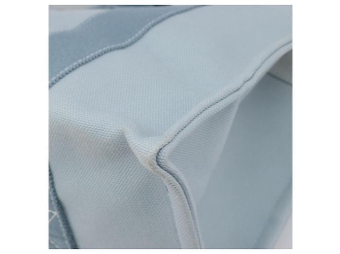 Hermès HERMES Bora Bora PM Handtasche Canvas Hellblau Silber Auth 196916A - Ansicht 15