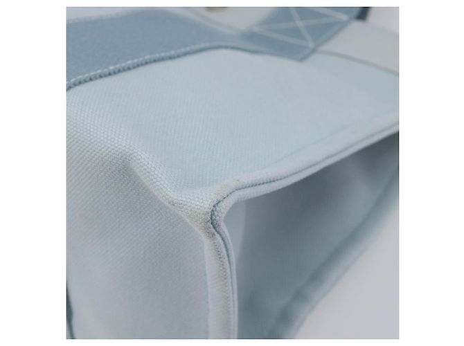 Hermès HERMES Bora Bora PM Handtasche Canvas Hellblau Silber Auth 196916A - Ansicht 9