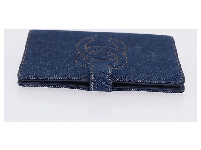 Copertina Agenda CHANEL COCO Mark Denim Blu CC Oro Auth SW2693SAM D'oro - vista 3