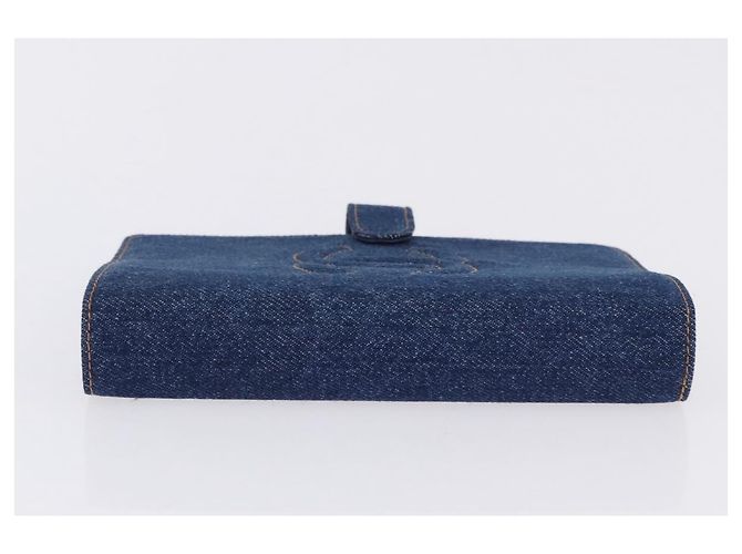 Copertina Agenda CHANEL COCO Mark Denim Blu CC Oro Auth SW2693SAM D'oro - vista 4
