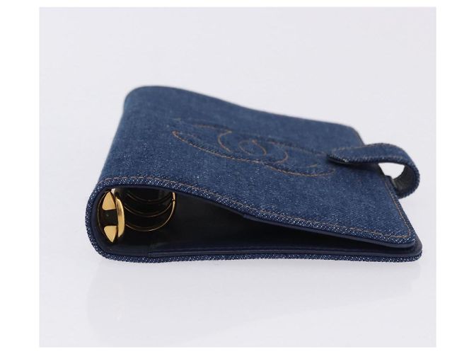 Copertina Agenda CHANEL COCO Mark Denim Blu CC Oro Auth SW2693SAM D'oro - vista 6