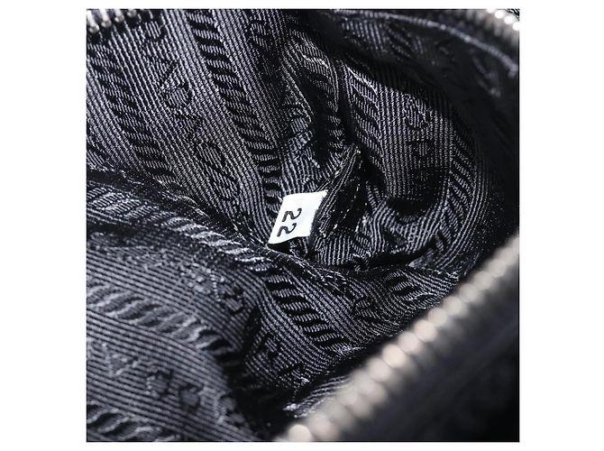 Borsa a mano PRADA Nylon Black Silver Auth yk20793V Nero Argento - vista 10