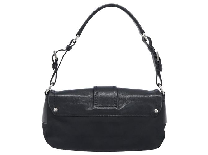 Borsa a mano PRADA Nylon Black Silver Auth yk20793V Nero Argento - vista 2