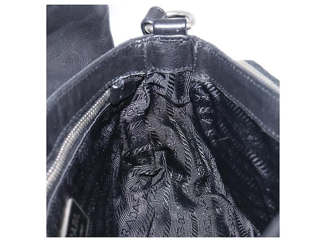 Borsa a mano PRADA Nylon Black Silver Auth yk20793V Nero Argento - vista 22