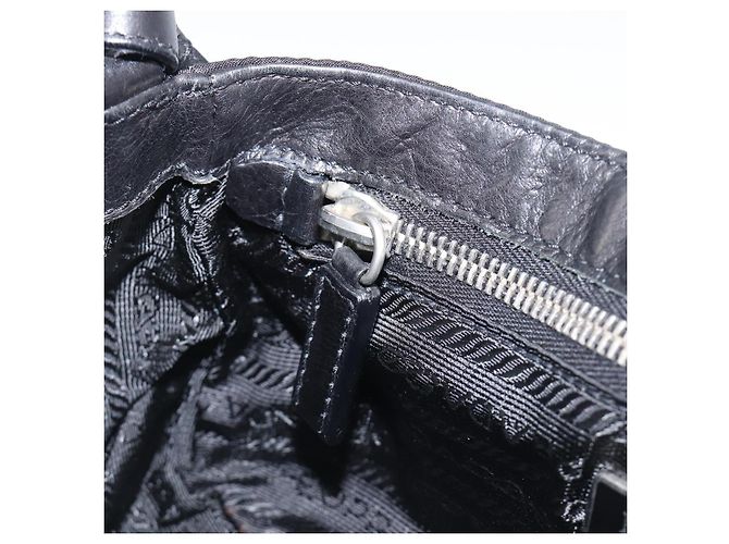 Borsa a mano PRADA Nylon Black Silver Auth yk20793V Nero Argento - vista 24