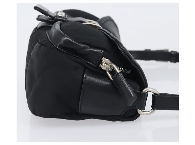 Borsa a mano PRADA Nylon Black Silver Auth yk20793V Nero Argento - vista 3