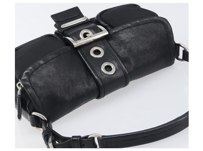 Borsa a mano PRADA Nylon Black Silver Auth yk20793V Nero Argento - vista 6