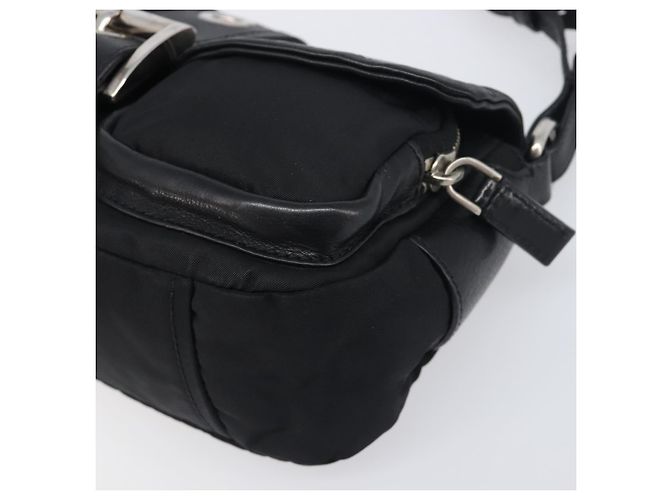 Borsa a mano PRADA Nylon Black Silver Auth yk20793V Nero Argento - vista 8