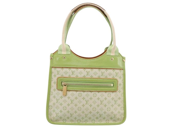 Borsa LOUIS VUITTON Monogram Mini Suck Catlin Almond Green M92931 LV Auth 198957A - vista 13