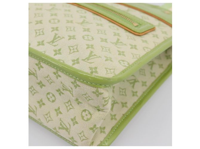 Borsa LOUIS VUITTON Monogram Mini Suck Catlin Almond Green M92931 LV Auth 198957A - vista 14