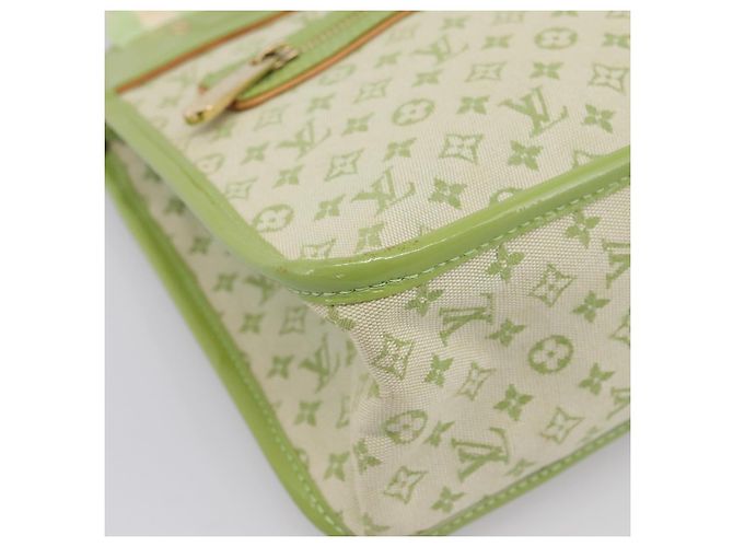 Borsa LOUIS VUITTON Monogram Mini Suck Catlin Almond Green M92931 LV Auth 198957A - vista 15