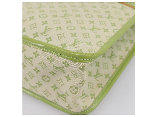 Borsa LOUIS VUITTON Monogram Mini Suck Catlin Almond Green M92931 LV Auth 198957A - vista 16