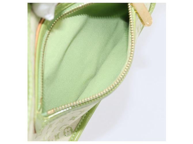 Borsa LOUIS VUITTON Monogram Mini Suck Catlin Almond Green M92931 LV Auth 198957A - vista 21