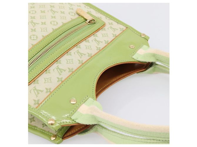 Borsa LOUIS VUITTON Monogram Mini Suck Catlin Almond Green M92931 LV Auth 198957A - vista 6