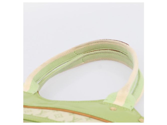 Borsa LOUIS VUITTON Monogram Mini Suck Catlin Almond Green M92931 LV Auth 198957A - vista 8