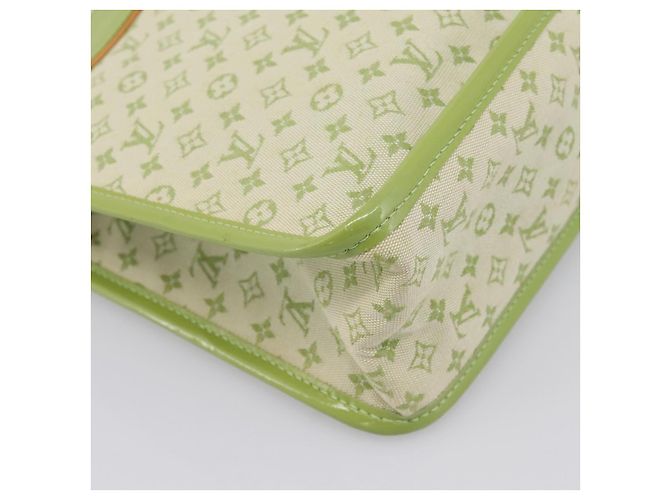 Borsa LOUIS VUITTON Monogram Mini Suck Catlin Almond Green M92931 LV Auth 198957A - vista 9