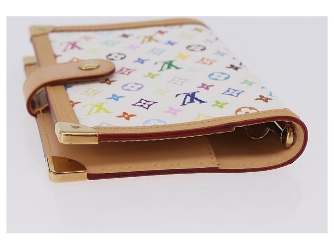 LOUIS VUITTON Monogram Multicolor Agenda PM Planner White R20896 Auth 200261SAV Bianco - vista 5