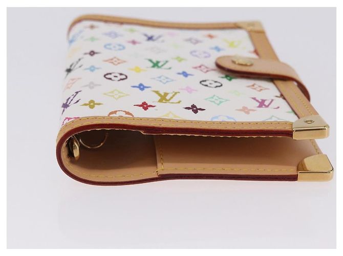 LOUIS VUITTON Monogram Multicolor Agenda PM Planner White R20896 Auth 200261SAV Bianco - vista 6