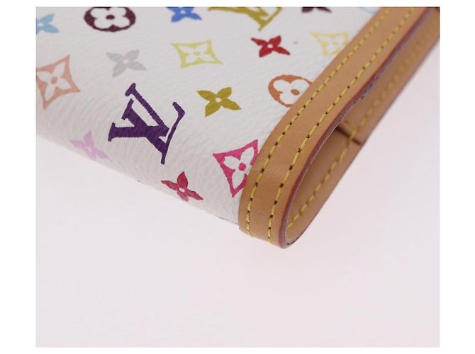 LOUIS VUITTON Monogram Multicolor Agenda PM Planner White R20896 Auth 200261SAV Bianco - vista 7