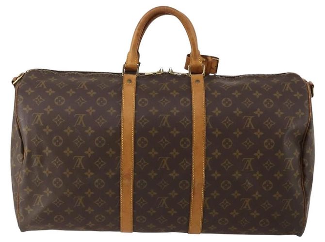 LOUIS VUITTON Monogram Keepall Bandouliere 50 Boston Bag M41416 LV Auth 197044 Monogramma - vista 2