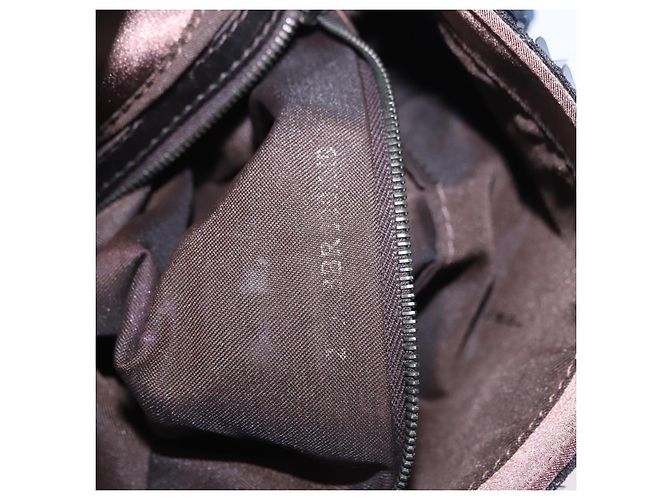 Borsa a tracolla FENDI Mamma Baguette Canvas Sequin Black Auth 197205SM Nero - vista 11