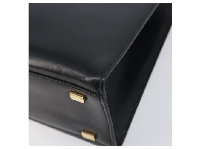 Céline Borsa a mano CELINE in pelle 2way Nero Oro Auth 197456A D'oro - vista 15