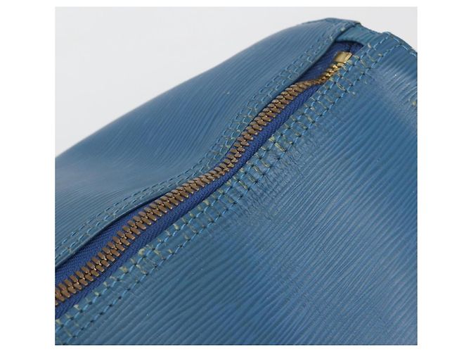 LOUIS VUITTON Epi Keepall 50 Boston Bag Blue M42965 LV Auth 196214 - vista 10