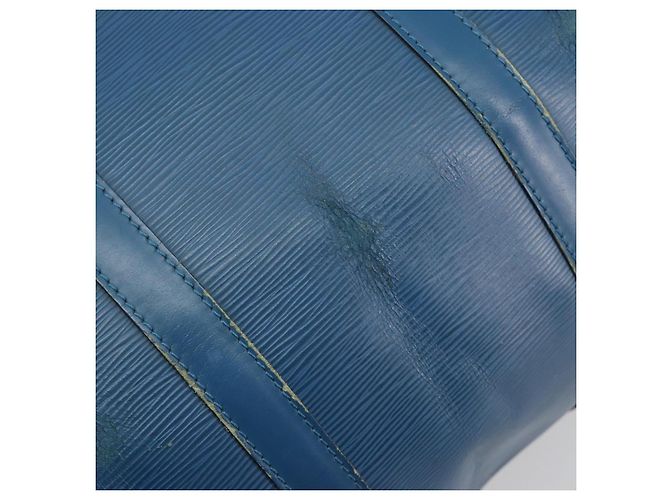 LOUIS VUITTON Epi Keepall 50 Boston Bag Blue M42965 LV Auth 196214 - vista 18