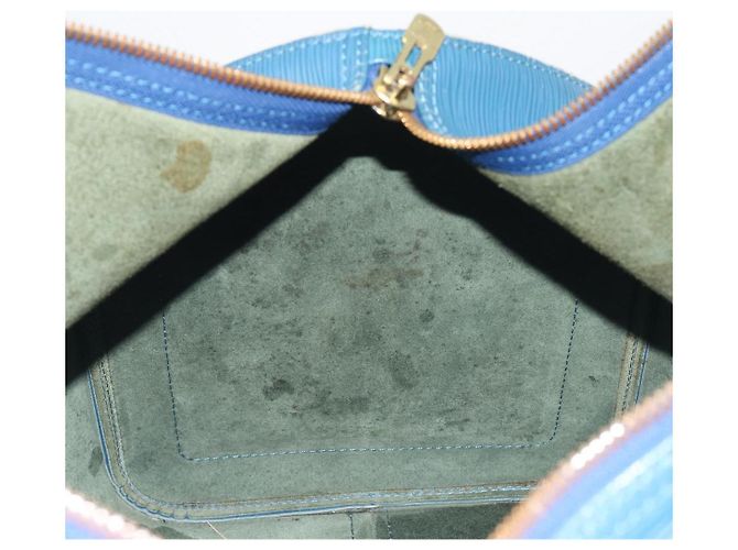 LOUIS VUITTON Epi Keepall 50 Boston Bag Blue M42965 LV Auth 196214 - vista 21