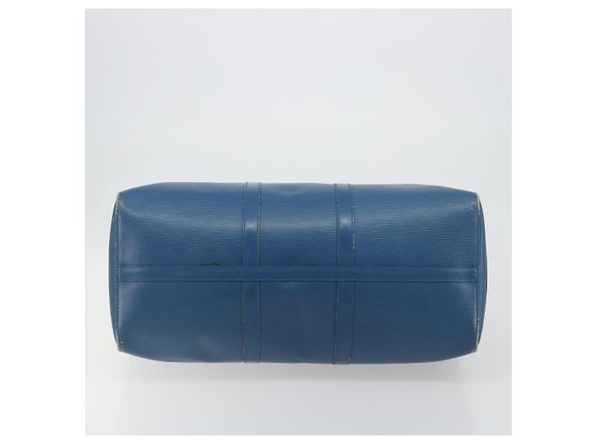 LOUIS VUITTON Epi Keepall 50 Boston Bag Blue M42965 LV Auth 196214 - vista 5