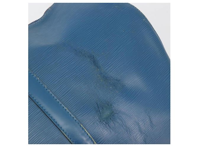 LOUIS VUITTON Epi Keepall 50 Boston Bag Blue M42965 LV Auth 196214 - vista 9