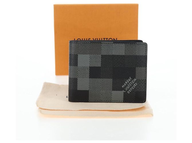 LOUIS VUITTON Damoflage Portefeuille Slender Wallet M14927 LV Auth 196883M - vista 12