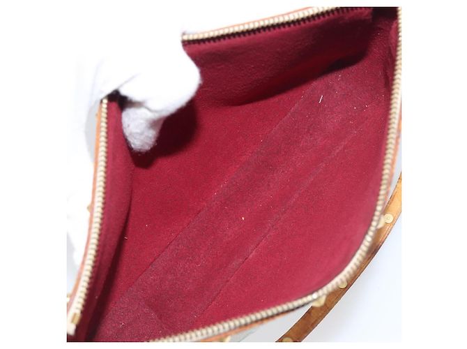 LOUIS VUITTON Monogram Multicolor Pochette Accessoires White M92649 Auth 200197 Bianco - vista 11