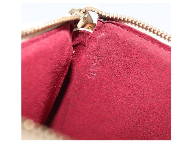 LOUIS VUITTON Monogram Multicolor Pochette Accessoires White M92649 Auth 200197 Bianco - vista 12