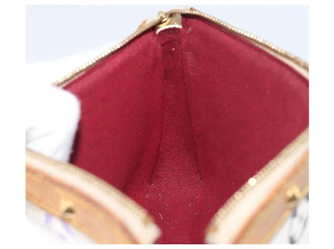 LOUIS VUITTON Monogram Multicolor Pochette Accessoires White M92649 Auth 200197 Bianco - vista 20