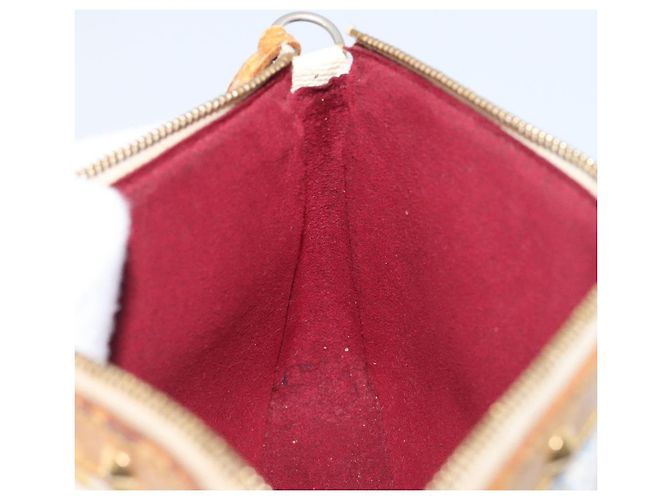 LOUIS VUITTON Monogram Multicolor Pochette Accessoires White M92649 Auth 200197 Bianco - vista 21
