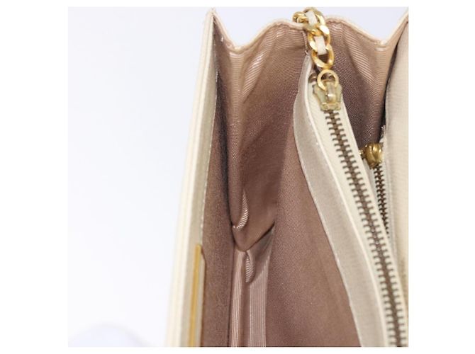 Borsa VALENTINO in pelle Avorio Oro Auth 197735 D'oro Crudo - vista 24