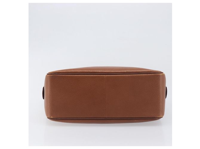 Borsa a mano Burberrys in pelle marrone tono oro Auth ep15667 - vista 5