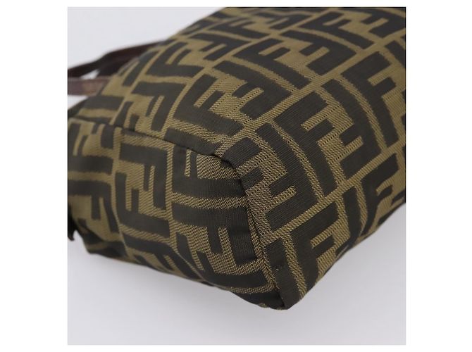 Borsa a Mano FENDI Zucca Canvas Nero Marrone Auth 200235 - vista 15