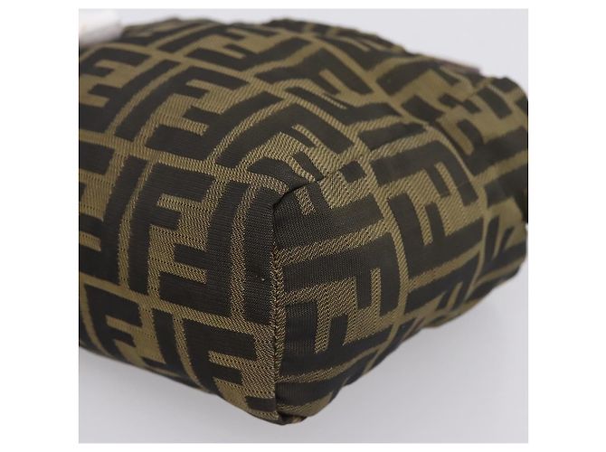 Borsa a Mano FENDI Zucca Canvas Nero Marrone Auth 200235 - vista 16