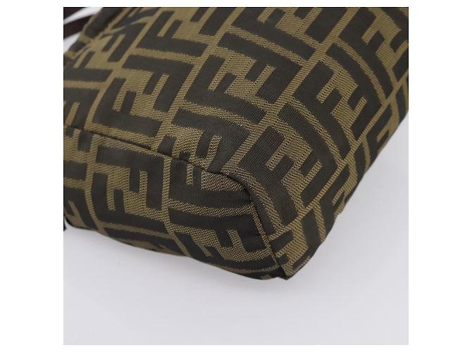 Borsa a Mano FENDI Zucca Canvas Nero Marrone Auth 200235 - vista 17