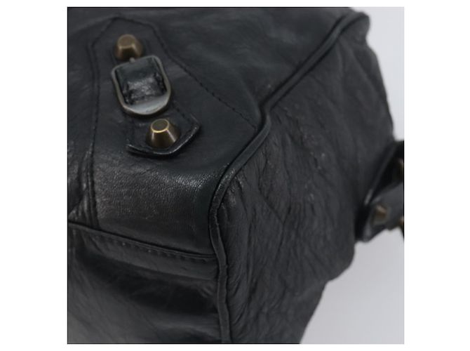 BALENCIAGA Borsa The Box Pelle 2way Nera 145694 Auth am12450V Nero - vista 10