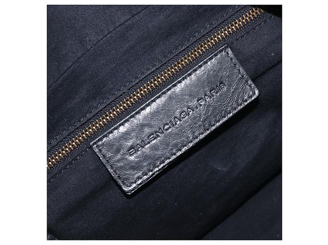 BALENCIAGA Borsa The Box Pelle 2way Nera 145694 Auth am12450V Nero - vista 21