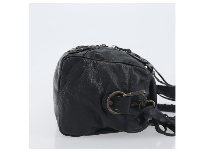 BALENCIAGA Borsa The Box Pelle 2way Nera 145694 Auth am12450V Nero - vista 3